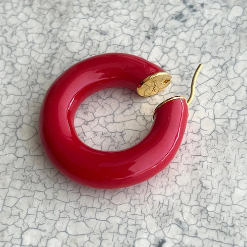 Big hoop pierce